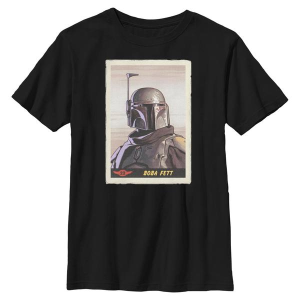 Aperçu: Star Wars - The Mandalorian - Boba Fett Fett Card - Enfant T-shirt - Noir - Devant
