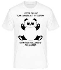 Panda Unter Druck · Männer Basic T-Shirt