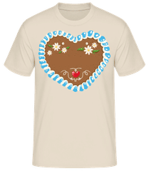 Oktoberfest Herz Vorlage Mann · Männer T-Shirt B&C