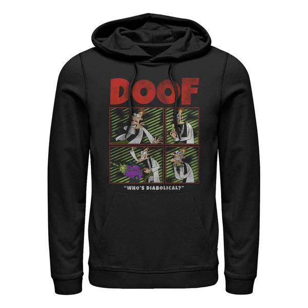 Disney Classics - Phinéas et Ferb - Doof - Unisex Sweat à capuche - Noir - Devant
