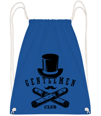 Gentlemen Club - Drawstring batoh so šnúrkami - Kráľovská modrá - Predné