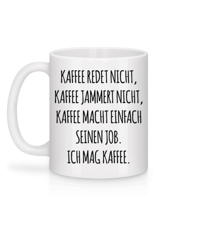 Vorschau: Ich Mag Kaffee - Tasse - Weiß - Hinten