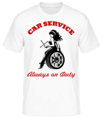 Car Service Sign - T-shirt homme B&C - Blanc - Devant