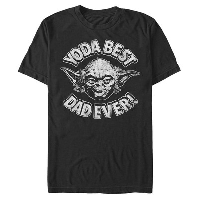 Star Wars - Yoda Best - Father's Day - Men's T-Shirt - Black - Front