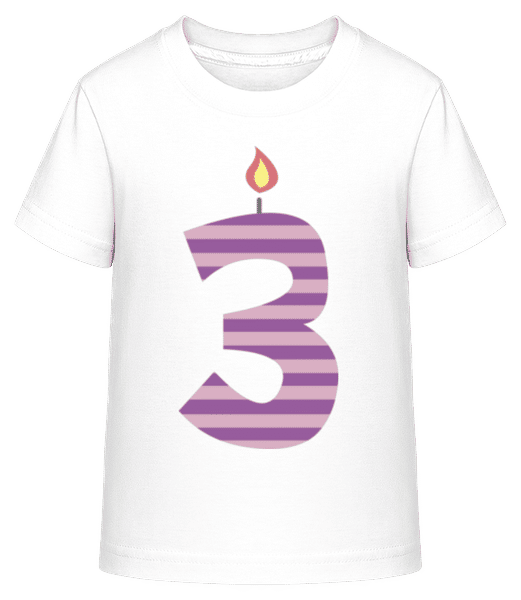 Aperçu: Bougie D'Anniversaire - T-shirt shirtinator Enfant - Blanc - Devant