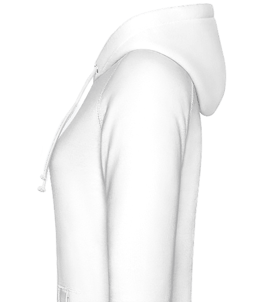 Aperçu: Drapeau mûré Maroc - Sweat à capuche Femme - Blanc - Gauche
