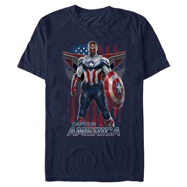 Marvel - Falcon et le soldat de l'hiver - Captain America Shield Cap Logo - Homme T-shirt