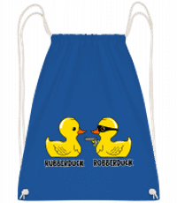 Robberduck - Drawstring Backpack - Royal blue - Vorn