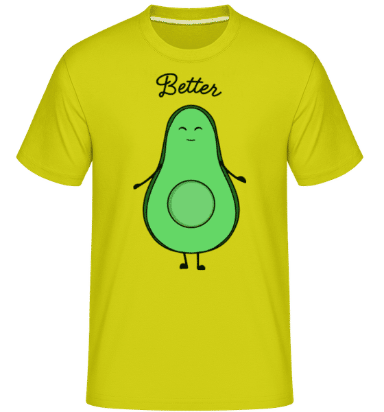 Aperçu: Better -  T-Shirt Shirtinator homme - Citron vert - Devant