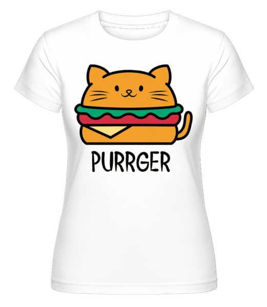Aperçu: Purrger -  T-shirt Shirtinator femme - Blanc - Devant