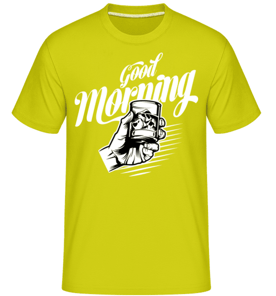 Preview: Good Morning - Shirtinator Men's T-Shirt - Lime - Front