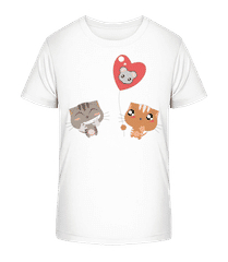 Cats Heart Balloon · Kid's Organic T-Shirt Stanley Stella 2.0