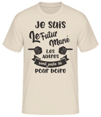 Je Suis Le Futur Marié - T-shirt standard Homme - Crème - Devant