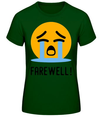Farewell Crying Emoji - Women's B&C T-Shirt - Bottle green - Front