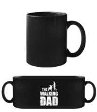 The Walking Dad - Černý hrnek - Černá - Napřed