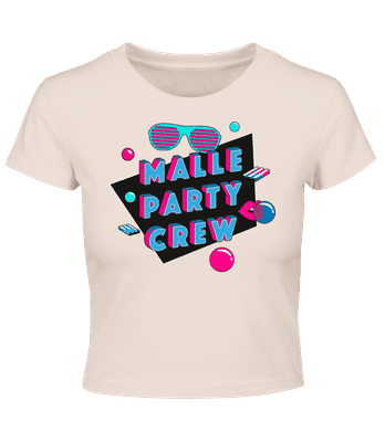 Mallorca Party Crew - Crop T-Shirt - Rosa - Vorne