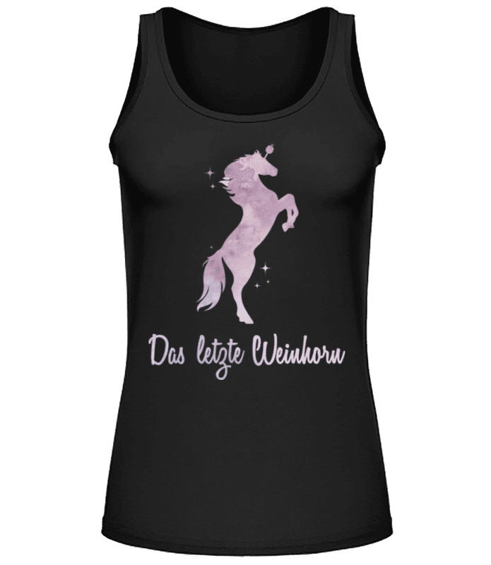 Vorschau: Das Letzte Weinhorn - Frauen Tank Top - Schwarz - Vorne