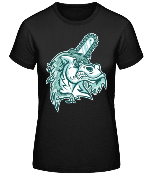 Aperçu: Unicorn - T-shirt standard Femme - Noir - Devant