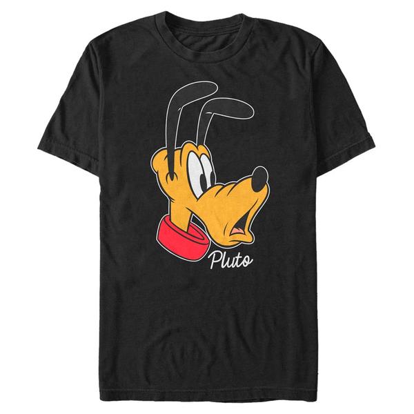 Aperçu: Disney - Mickey Mouse - Pluto Big Face - Homme T-shirt - Noir - Devant