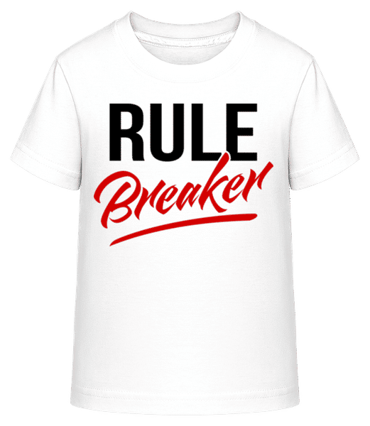 Aperçu: Rule Breaker - T-shirt shirtinator Enfant - Blanc - Devant