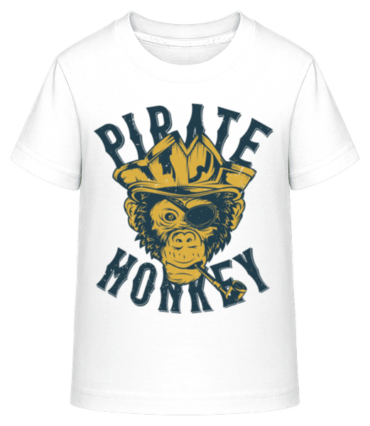 Preview: Pirate Monkey - Kid's Shirtinator T-Shirt - White - Front
