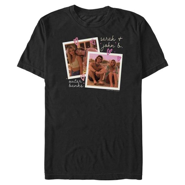 Preview: Netflix - Outer Banks - John B & Sarah John and Sarah - Men's T-Shirt - Black - Front