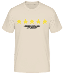 100 Prozent Positive Bewertung · Männer Basic T-Shirt