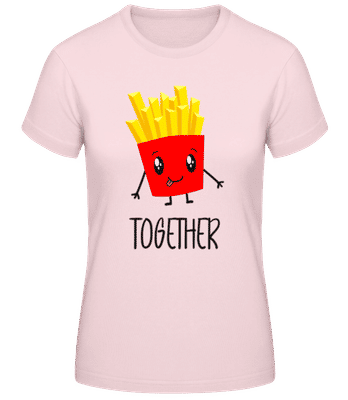 Better Together Fries - Dámske basic tričko - Ružová - Predné