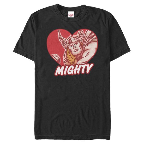 Preview: Marvel - Avengers - Thor So Mighty - Valentine's Day - Men's T-Shirt - Black - Front