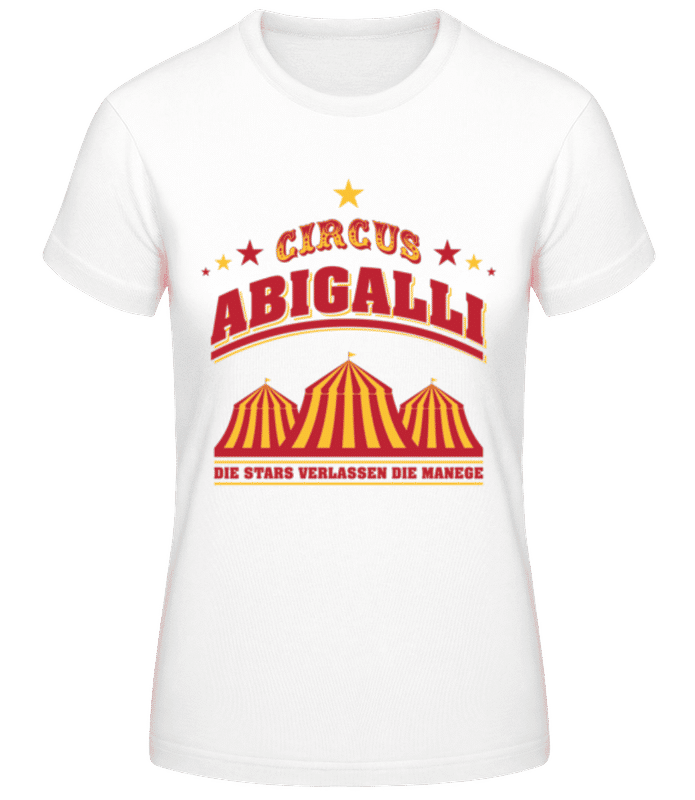 Vorschau: Circus Abigalli - Frauen T-Shirt B&C - Weiß - Vorne