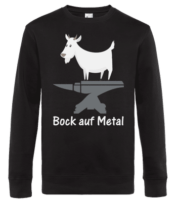 Bock Auf Metal - Männer Standard Pullover - Schwarz - Vorne