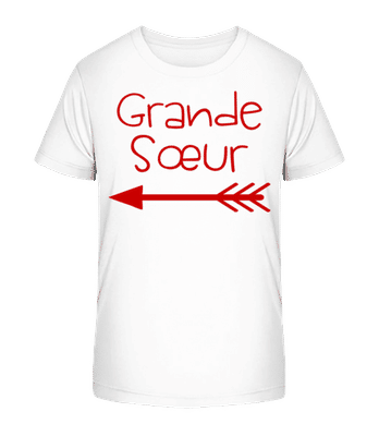 Grande Sœur - T-shirt bio Enfant Stanley Stella 2.0 - Blanc - Devant
