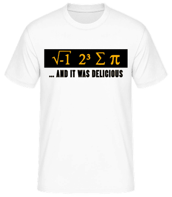 Delicious Mathematics - T-shirt standard Homme - Blanc - Devant