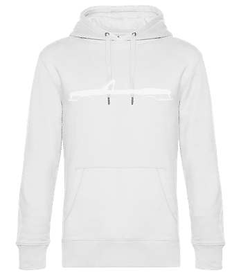 'BMW M3 Cabrio E30' Silhouette - Sweat à capuche standard homme - Blanc - Devant