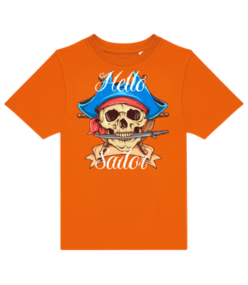Hello Sailor - Kinder T-Shirt B&C - Orange - Vorne