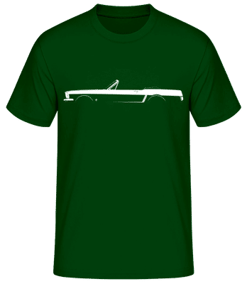 'Mustang Convertible 1964' Silhouette - Pánske basic tričko - Bottle green - Predné