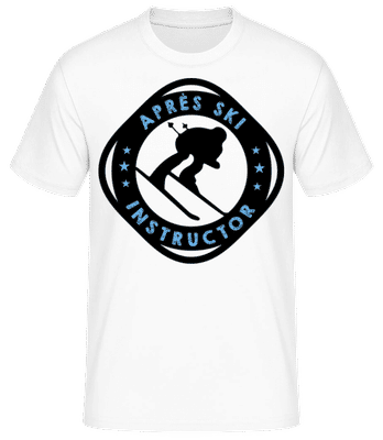 Apre`s Ski Instructor Ring - T-shirt standard Homme - Blanc - Devant