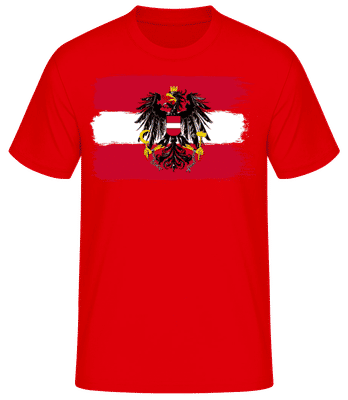 Drapeau Autriche - T-shirt standard Homme - Rouge - Devant