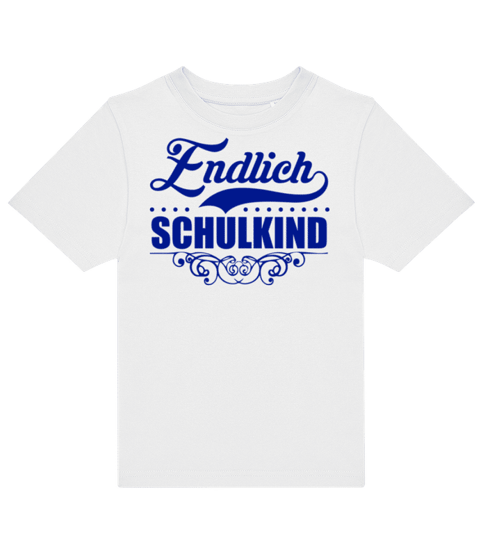 Vorschau: Endlich Schulkind - Kinder T-Shirt B&C - Weiß - Vorne