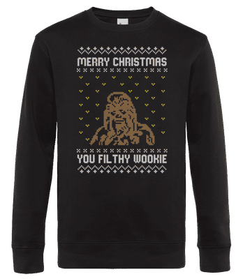 Filthy Wookie - Männer Standard Pullover - Schwarz - Vorne