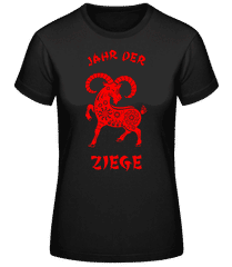 Chinesisches Zeichen Jahr Der Ziege · Frauen Basic T-Shirt