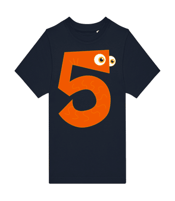 Centipède Cinq - T-shirt homme B&C - Bleu marine - Devant