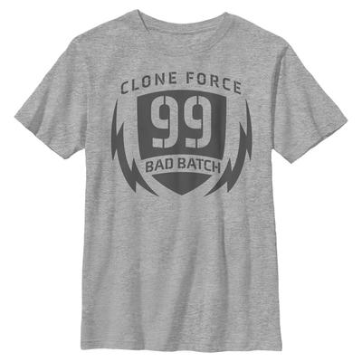 Star Wars - The Bad Batch - Logo Clone Force Badge - Enfant T-shirt - Gris chiné - Devant