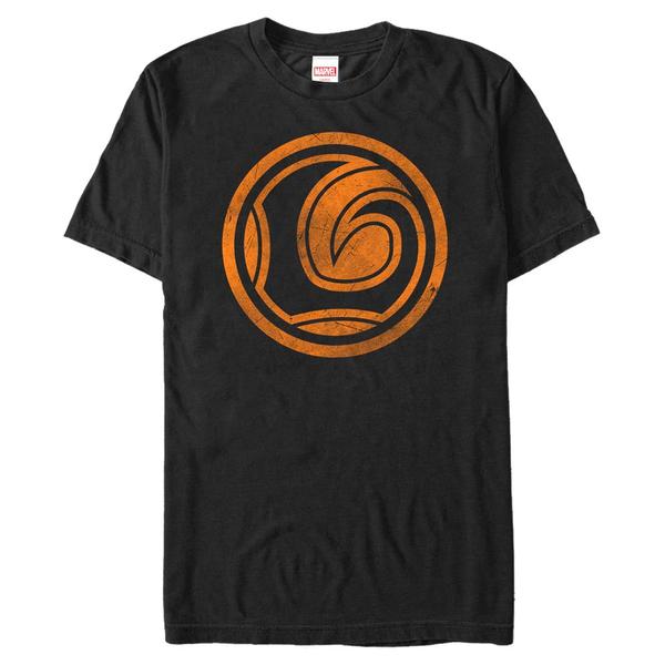Aperçu: Marvel - Avengers - Loki Orange - Halloween - Homme T-shirt - Noir - Devant
