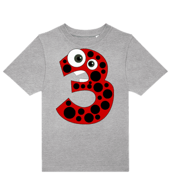 Coccinelle Trois - Kids B&C T-Shirt - Heather grey - Front
