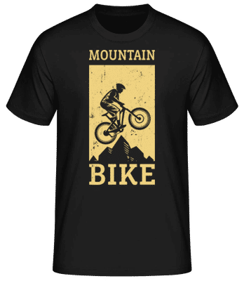 Mountain Bike - Camiseta básica para hombre - Negro - delante