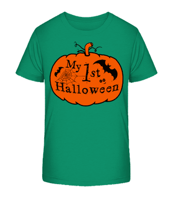My First Halloween - Detské bio tričko Stanley Stella 2.0 - Zelená - Predné