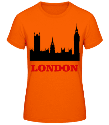 London Skyline 2 - Frauen T-Shirt B&C - Orange - Vorne