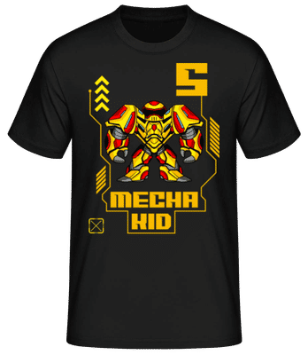 Mecha Kid 5 - Camiseta básica para hombre - Negro - delante