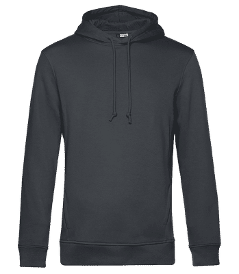 Men's Organic Hoodie with Side Pockets - Grey - Front